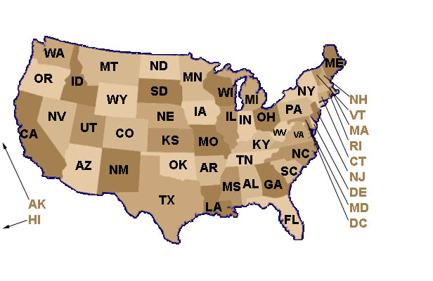 Wholesale Distributors Map US